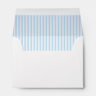 Sweet Baby Pale Blue Stripe Lined Envelopes