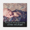 Sweet Baby Photo Blue Keepsake Thank You Magnet