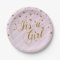 Sweet Baby Pink and Gold Confetti