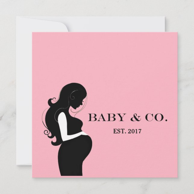 Sweet BABY Pink Girl Shower Sprinkle Party Invitation (Front)