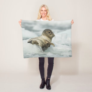 Sweet Baby Seal Fleece Blanket