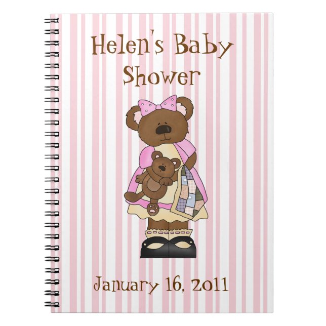 Sweet Baby Shower Notebook (Front)