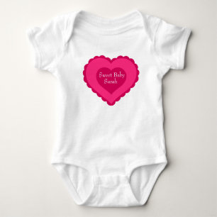 Sweet Baby Valentine's Day Girl One Piece Bodysuit