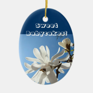 Sweet Babycakes ornament gifts Blue Magnolias