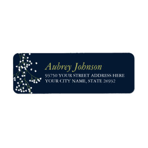 Sweet Baby's Breath Return Address Labels