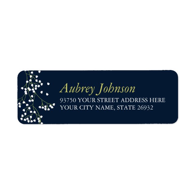 Sweet Baby's Breath Return Address Labels (Front)