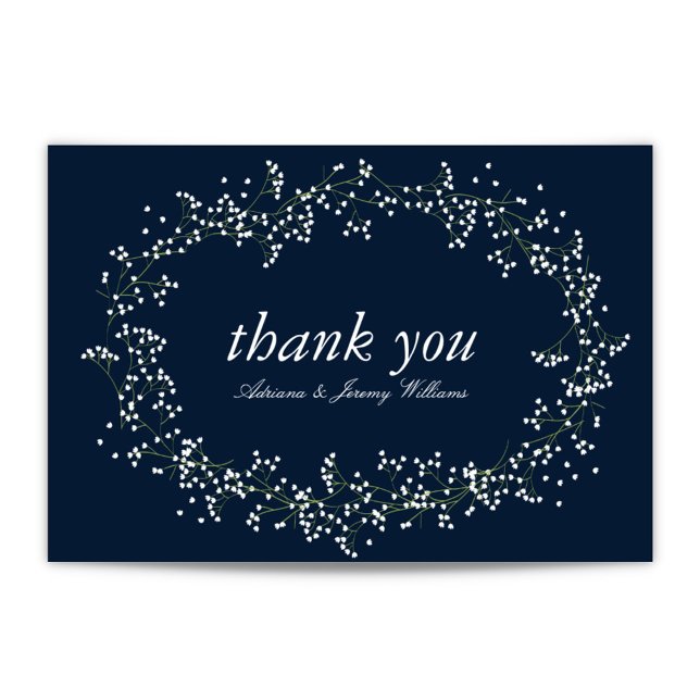 Sweet Baby's Breath Thank You Cards (Creator Uploaded)