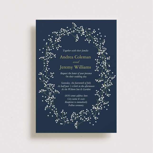 Sweet Baby's Breath Wedding Invite (Creator Uploaded)