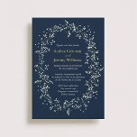 Sweet Baby's Breath Wedding Invite<br><div class="desc">Elegant and rustic baby's breath floral wedding design by Shelby Allison.</div>