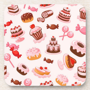 Sweet background coaster