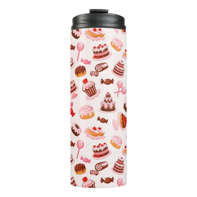 Sweet background thermal tumbler (Front)