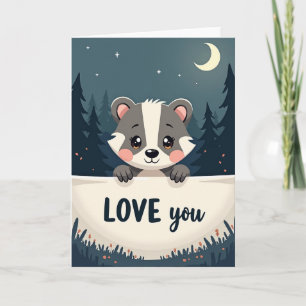 Sweet Badger Love You Card