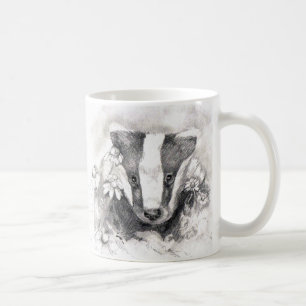 Sweet Badger Sketch Mug