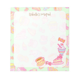 Sweet Bakery and Drinks Green Notepad