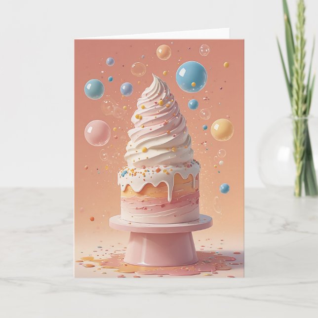 Sweet Bakery Birthday Wishes Card (Front)