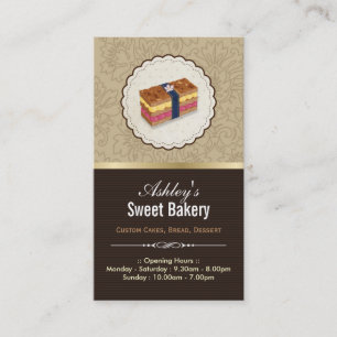 Sweet Bakery Boutique - Loaf Looking Cake Business Card