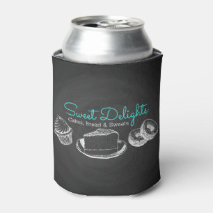 Sweet Bakery Branding Chalkboard Can Cooler