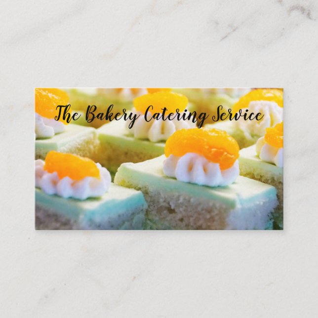 Sweet Bakery Catering Services Business Card (Front)