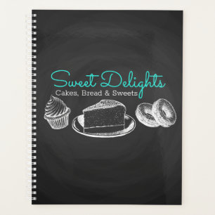 Sweet Bakery Chalkboard business Planner