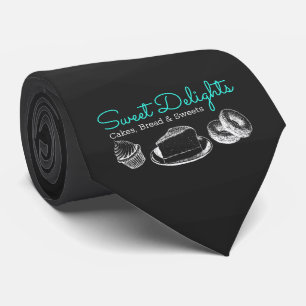 Sweet Bakery Chalkboard Professional Tie
