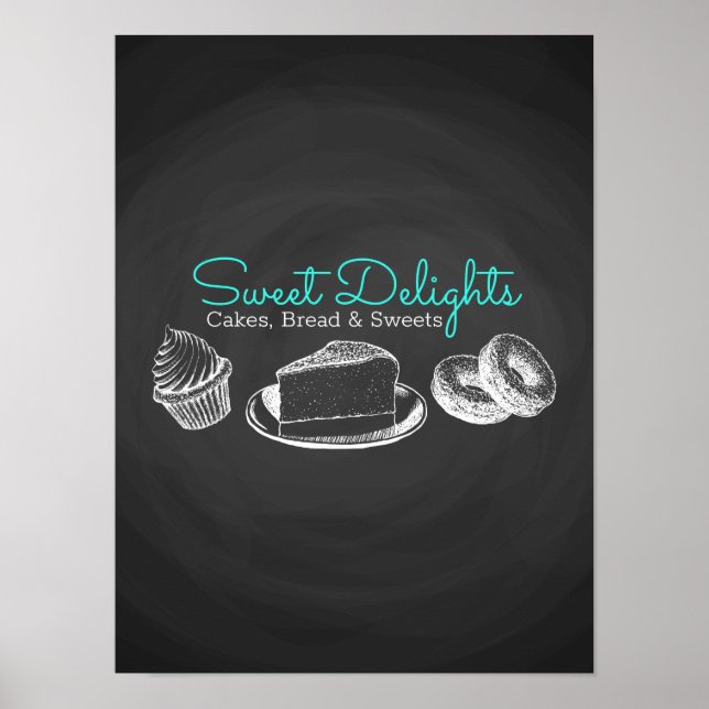 Sweet Bakery Chalkboard Promotional Poster (Front)