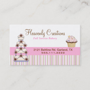 Sweet Bakery Cupcake Business Card