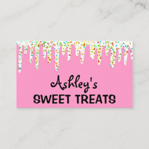 Sweet Bakery Dessert Pastry Chef Cakes Cupcake Business Card