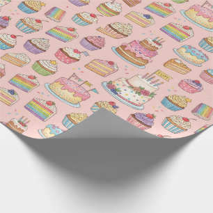 Sweet Bakery Treats Seamless Pattern Wrapping Paper