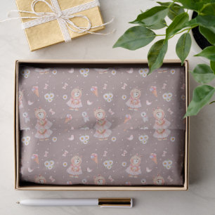 Sweet Ballerina Bear Pattern Tissue Paper