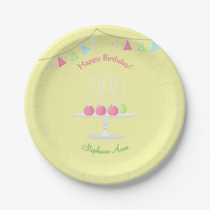 Sweet Ballerina Cupcake Celebration Paper Plate