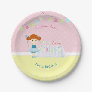 Sweet Ballerina Cupcake Celebration Paper Plate