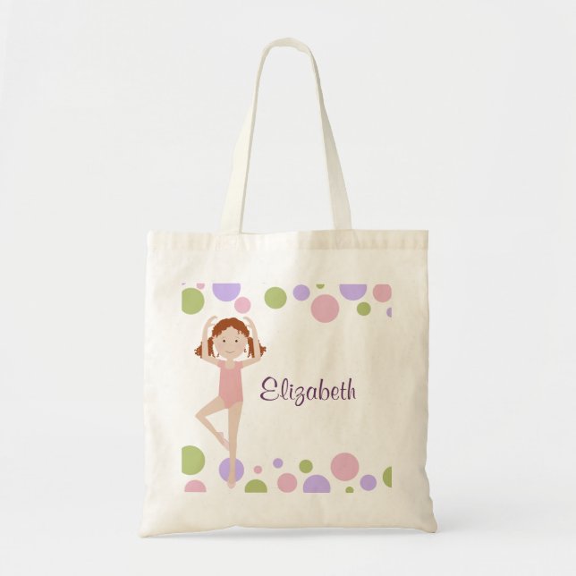 Sweet Ballerina Personalised Tote Bag (Front)