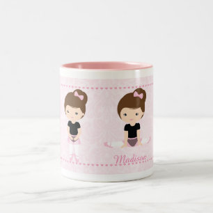 Sweet Ballerina Personalised Two-Tone Coffee Mug