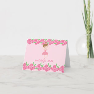 Sweet Ballerina Tutu Thank You Note