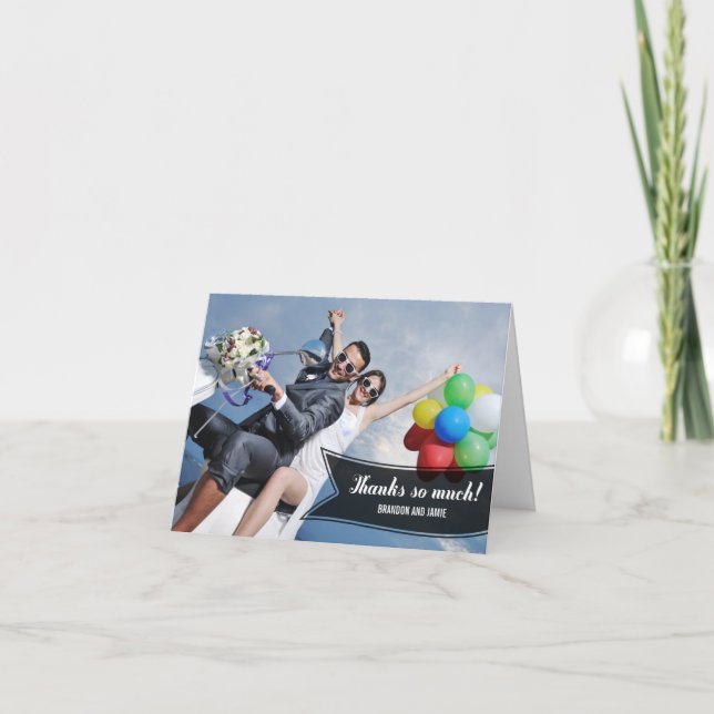 Sweet Banner Thank You Card (Front)