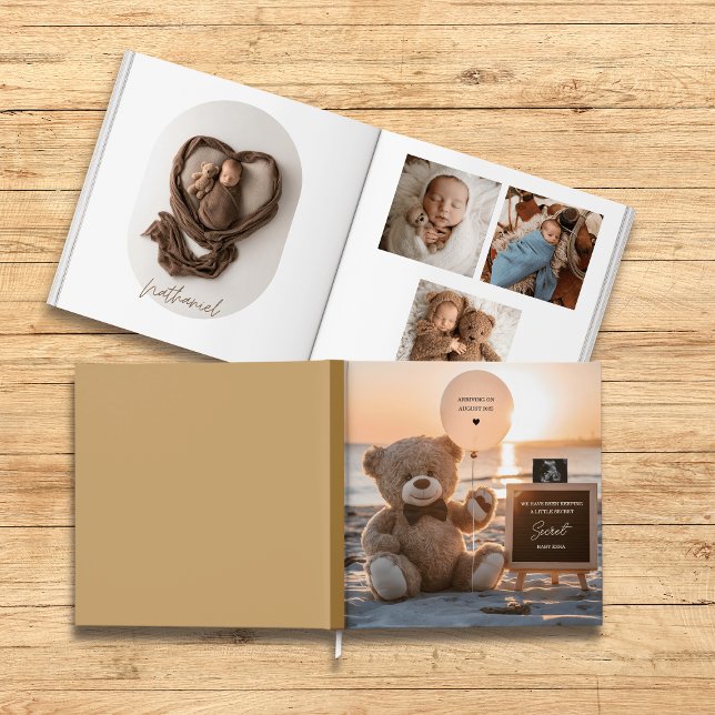 Sweet  beach Teddy bear baby photo book keepsake  (Creator Uploaded)