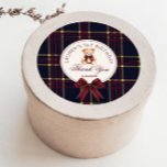 Sweet Bear 1st Birthday Polo Teddy Bear Plaid Classic Round Sticker<br><div class="desc">Sweet Bear 1st Birthday Polo Teddy Bear Plaid Classic Round Sticker
Matching items available.</div>