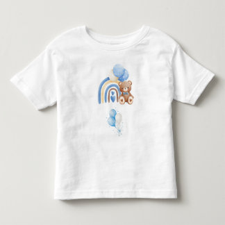 Sweet Bear & Colorful Balloons – Cute Design 🧸🎈 Toddler T-Shirt