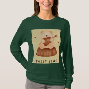 Sweet Bear Cute Illustration Sweatshirt T-Shirt