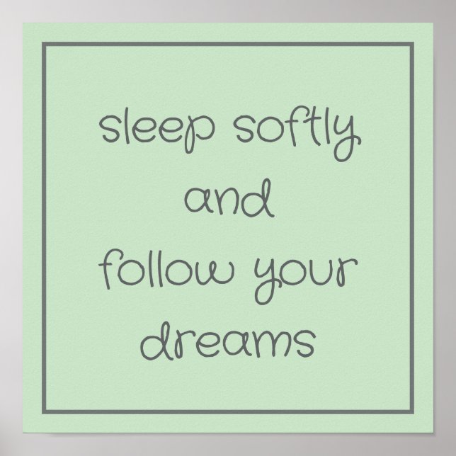 Sweet Bedtime Words wall art (Front)