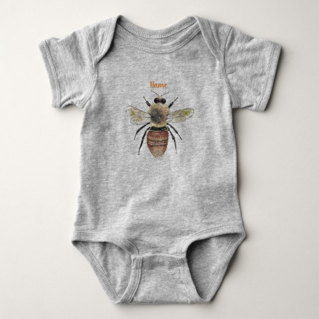 Sweet Bee Baby Jersey Bodysuit (Front)