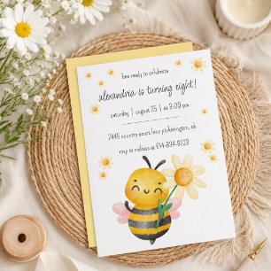 Sweet Bee Birthday Party Invitation