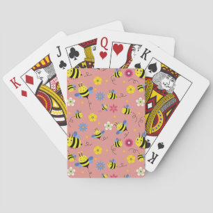 Sweet Bee Blossom Garden Playing Cards