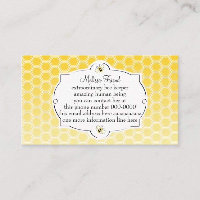 Sweet Bee Business Card (Front)