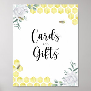 Sweet Bee cards and gifts baby shower  Poster
