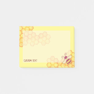 Sweet Bee Honeycomb Custom  Post-it Notes