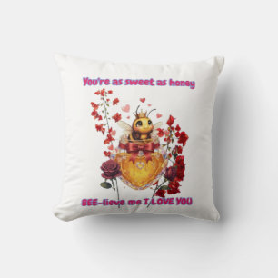 Sweet BEE mine-BEE lieve me i love you Cushion