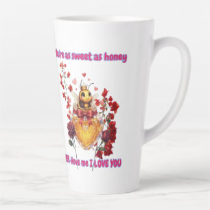 Sweet BEE mine-BEE lieve me i love you Latte Mug