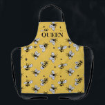Sweet Bees Queen  Apron<br><div class="desc">Wonderful classic "sweet bees" design repurposed!  A bee lovers favorite!  Fit for a the "Queen" bee!</div>