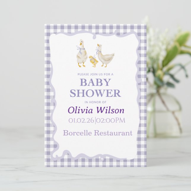 Sweet Beginnings Baby Shower Collection Invitation (Standing Front)